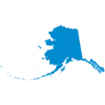 Outline of the state of Alaska