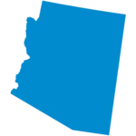 Outline of the state of Arizona