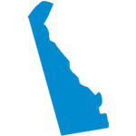 Outline of the state of Delaware