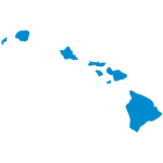 Outline of the state of Hawaii