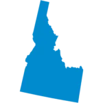 Outline of the state of Idaho