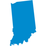 Outline of the state of Indiana