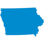 Outline of the state of Iowa