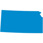 Outline of the state of Kansas