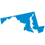 Outline of the state of Maryland