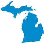 Outline of the state of Michigan
