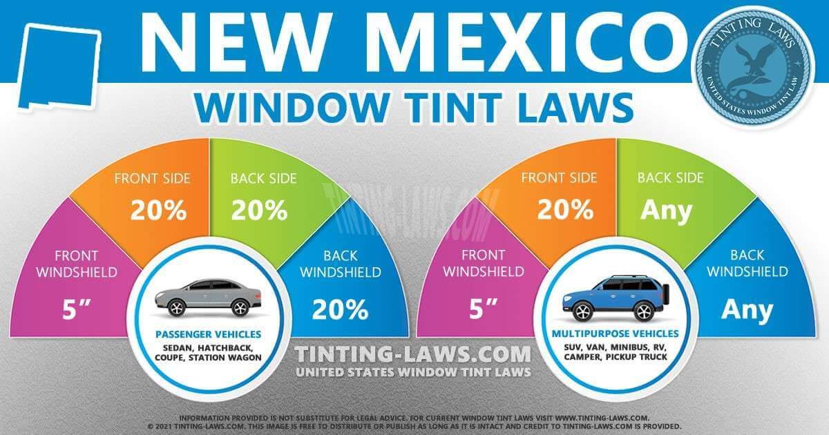 New Mexico window tint laws
