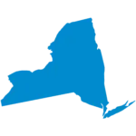 Outline of the state of New York