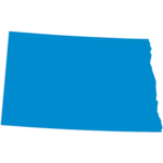 Outline of the state of North Dakota