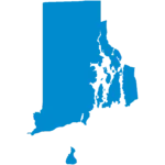 Outline of the state of Rhode Island