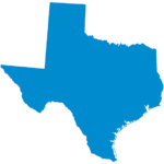Outline of the state of Texas