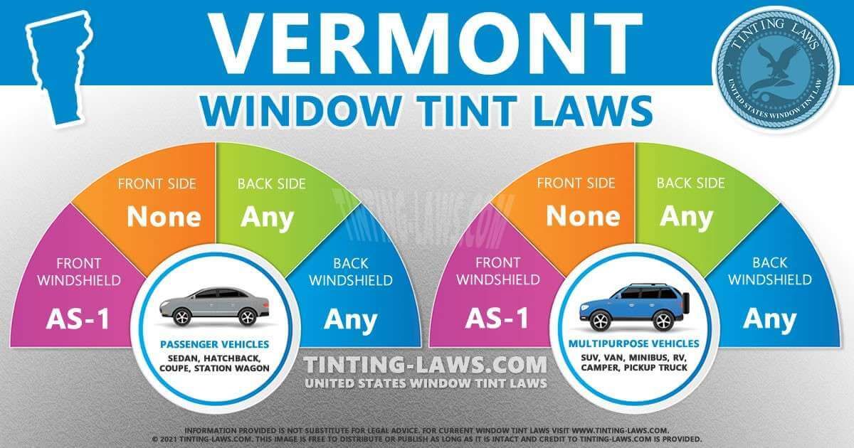 Vermont window tint laws