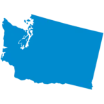 Outline of the state of Washington
