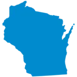 Outline of the state of Wisconsin