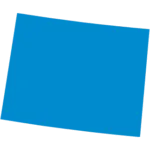 Outline of the state of Wyoming