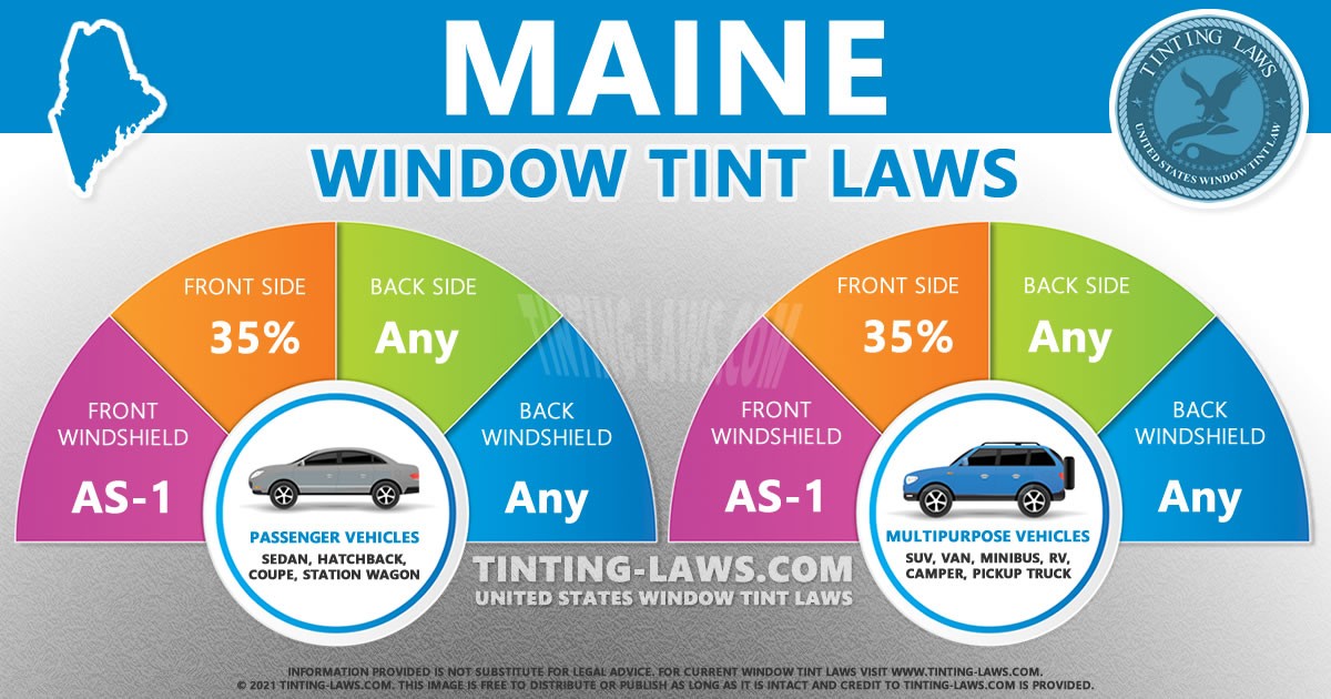 Maine Tint Laws - 2022 Updated - Car Tinting Laws