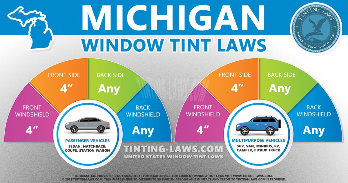 Window Tint Laws In Michigan Michigan Tint Laws - 2022 Updated - Car Tinting Laws