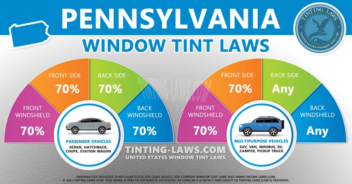 truck window tint laws in pa